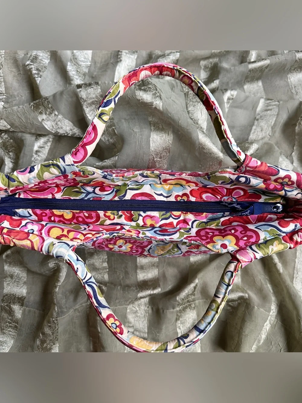 Y2K Vera Bradley Hope Garden Floral White Pink Handbag